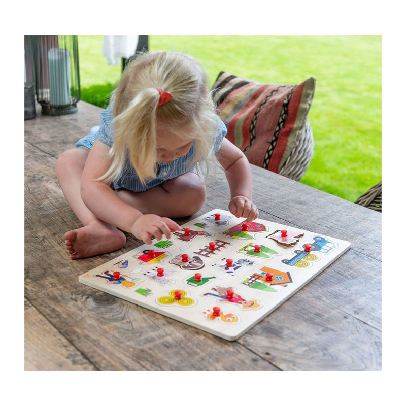Load image into Gallery viewer, Engelhart noppenpuzzel boerderij xxl - 17st.
