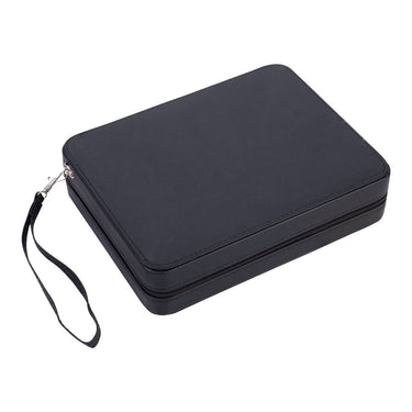 Engelhart backgammon reisspel met rits - zwart