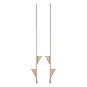 Stelten hout blank - 170cm
