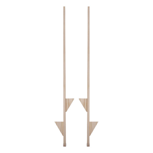 Stelten hout blank - 170cm
