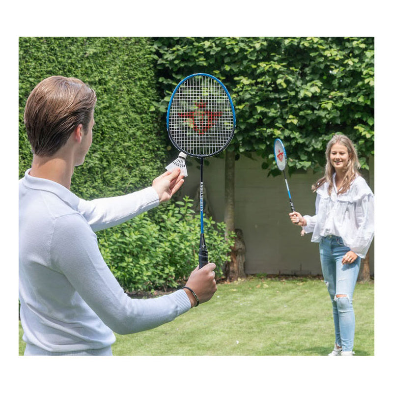 Load image into Gallery viewer, Engelhart badmintonset - 2 shuttles en 2 rackets

