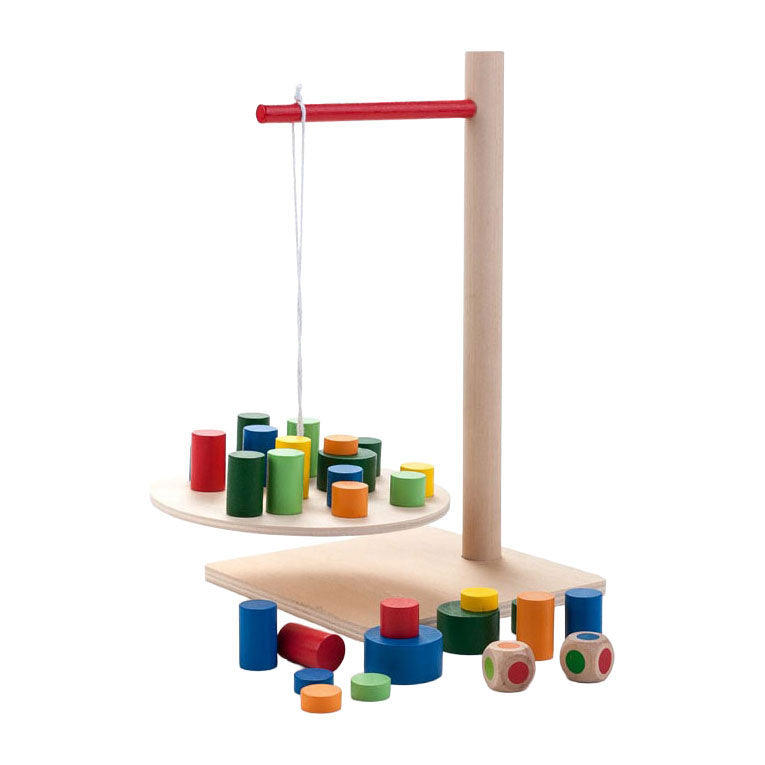 Load image into Gallery viewer, Houten balans weegschaal spel
