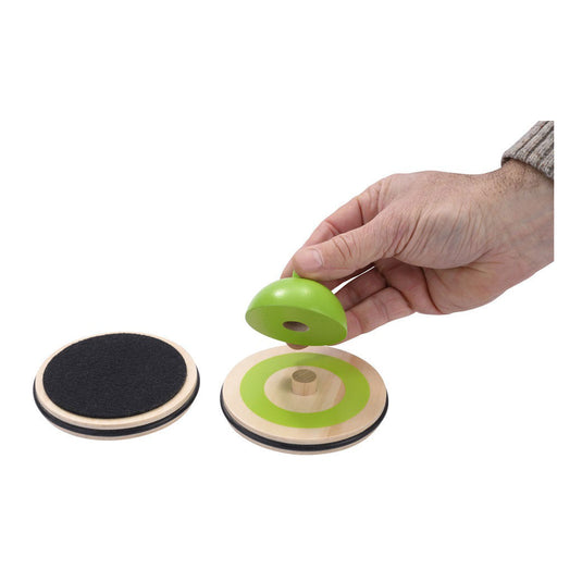 Engelhart indoor curling spel – houten speelset – tafel curling game – behendigheidsspel – inclusief 8 stones, 4 pionnen en target – gezelschapsspel –