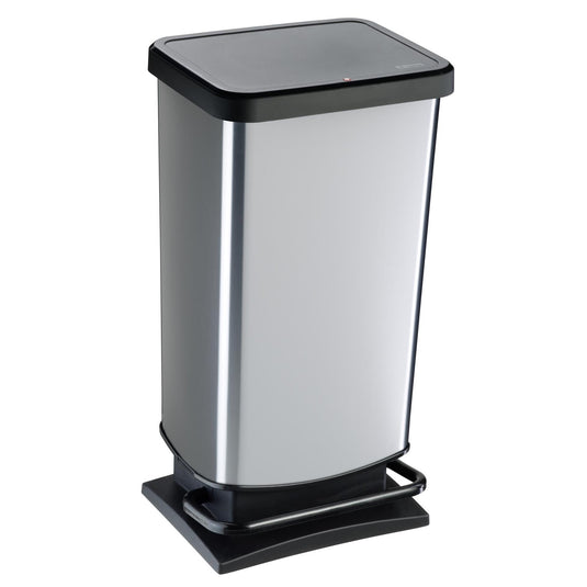 Rotho paso pedaalemmer 40l zilver