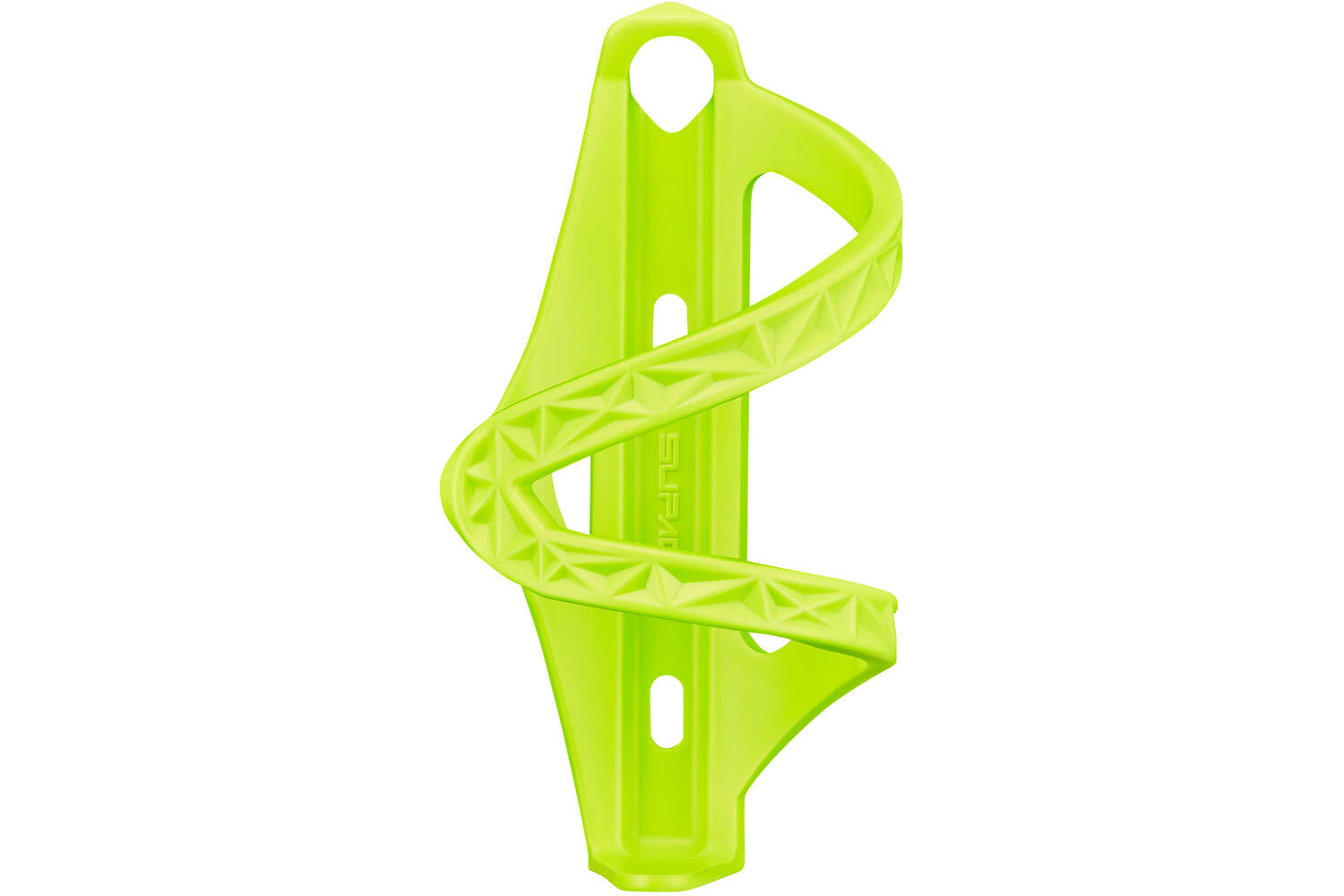 Bottle cage side swipe cage neon yellow left