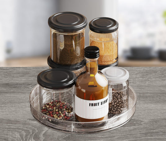 Excellent houseware opbergbak koelkast rond 29 cm transparant