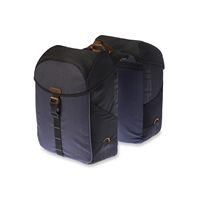 Basil Miles - double pannier - 34 liters - black/grey