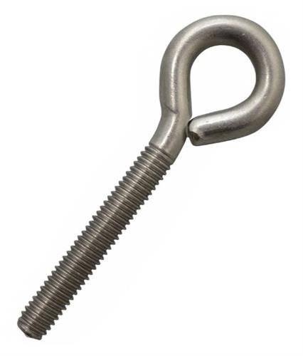 Schroefoog m6x20x10 rvs a2