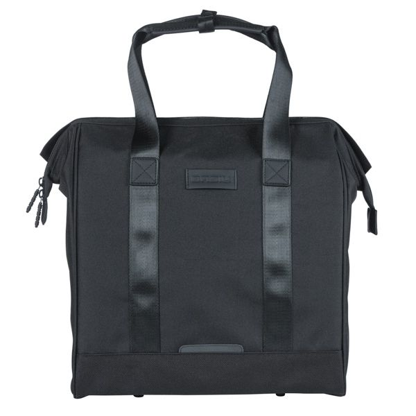 Load image into Gallery viewer, Basil tas grand fietsshopper zwart | mik hooks | 23l
