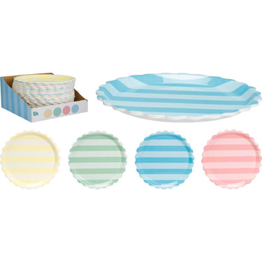 Excellent houseware bord plat melamine ã¸25cm bord plat melamine ã¸25cm streep