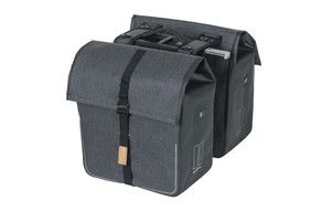 Basil Urban Dry MIK - double bicycle bag - 50 liters - charcoal melée