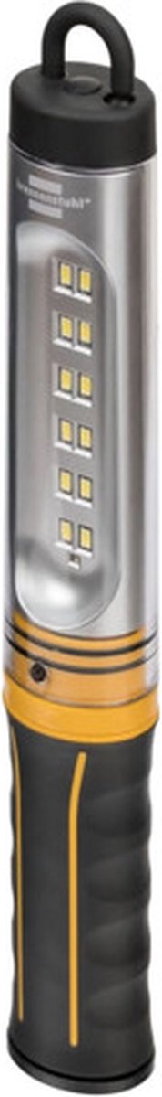 Brennenstuhl led batterij werkplaatsverlichting staaflamp 12 smd-led (werkplaatslamp met schakelaar, ip54) geel
