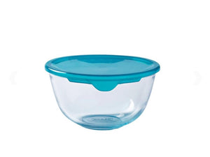 Pyrex mengkom met deksel 1l ø17cm