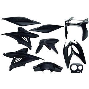 Edge plaatset 9-delig voor yamaha aerox tot bouwjaar 2014 - zwart metallic