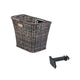 Basil Bremen Rattan Look FM - fietsmand - voorop - inclusief Basil FM stuurpenhouder - bruin