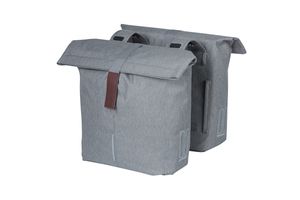 Basil City - double bicycle bag - 28-32 liters - gray melee