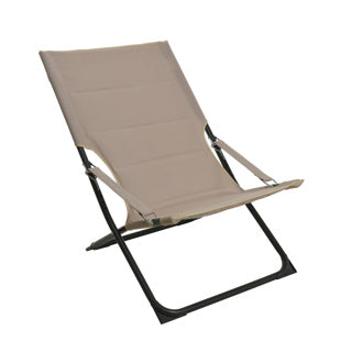 No brand ligstoel padded 4 postio beige