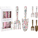 Tuingereedschap set 2 assorti print | 4 stuks