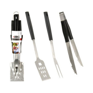 No brand bbq gereedschap set 3 delig | 4 stuks