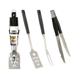 No brand bbq gereedschap set 3 delig | 4 stuks
