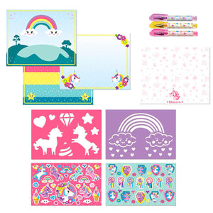 Totum unicorn doeboek - activiteitenboek - tekenen, schrijven en stickeren - 25-delig - speelgoed kinderen - knutselen - voor meisjes - ook voor kleuters - vanaf 3 jaar