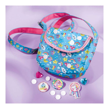 Totum unicorn 2 in 1 knutselset armbandjes maken sieraden en tasje versieren - creatief speelgoed meisjes vanaf 4 jaar cadeau tip knutselen