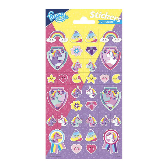 Totum stickervel glitter - eenhoorn
