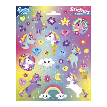 Totum stickervel eenhoorn