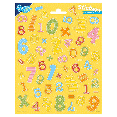 Totum stickervel getallen