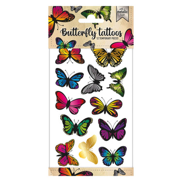 Totum metallic tattoos - vlinders