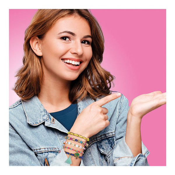 Load image into Gallery viewer, Totum xl armbandjes knutselset - 50 armbandjes maken 1700+ stuks - design shine happy bracelets fashion knutselset cadeau tip creatief speelgoed meisjes vanaf 6 jaar
