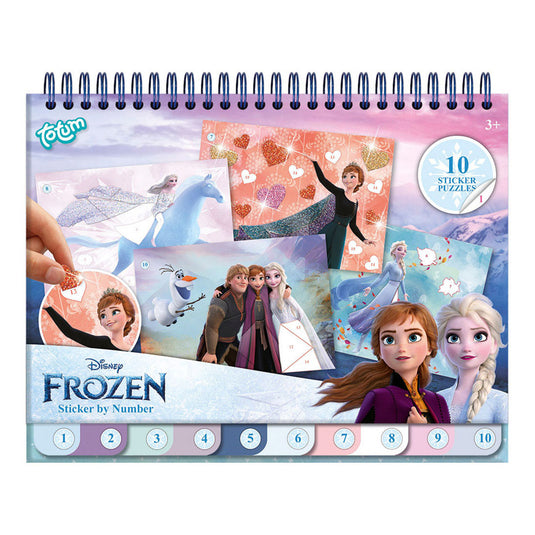 Totum frozen stickeren op nummer boek