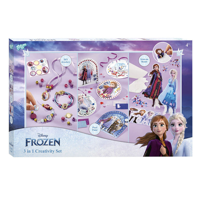 Load image into Gallery viewer, Totum 3in1 Frozen Sieraden, Strijkkalen en Pixelkunst Knutselset

