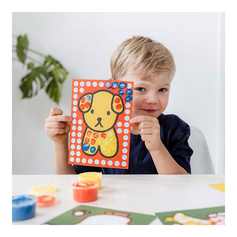 Load image into Gallery viewer, Bambolino nijntje creatief met vingerverf - creatief speelgoed knutselen junior peuter kleuter - vanaf 2 jaar - cadeautip junior
