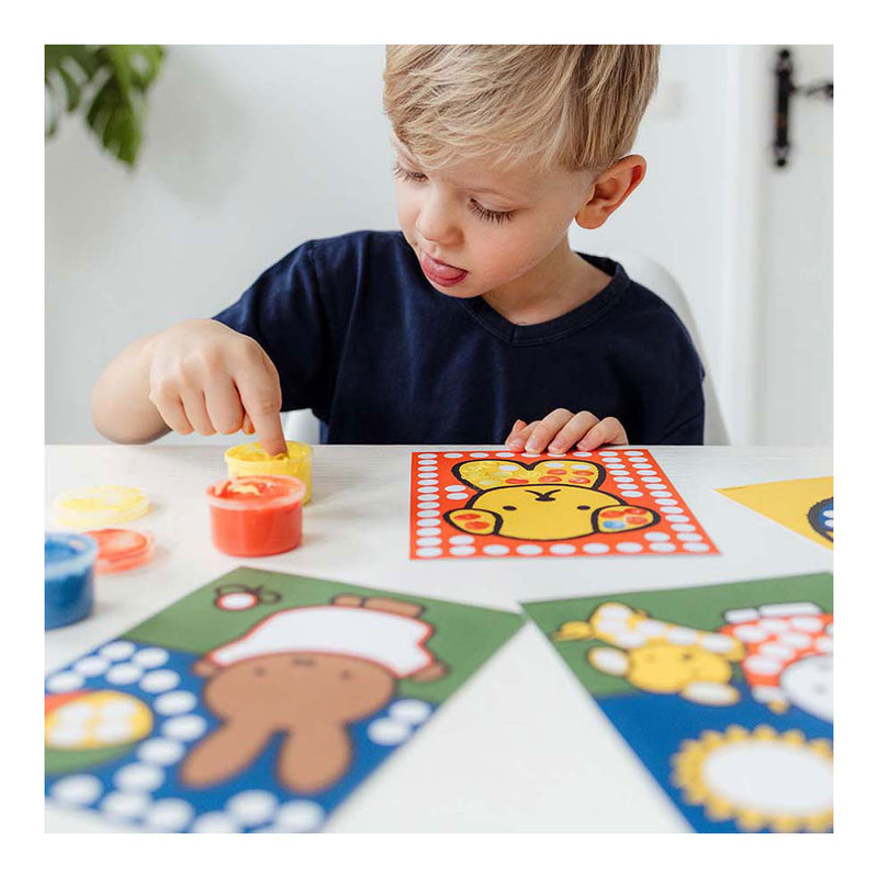 Load image into Gallery viewer, Bambolino nijntje creatief met vingerverf - creatief speelgoed knutselen junior peuter kleuter - vanaf 2 jaar - cadeautip junior
