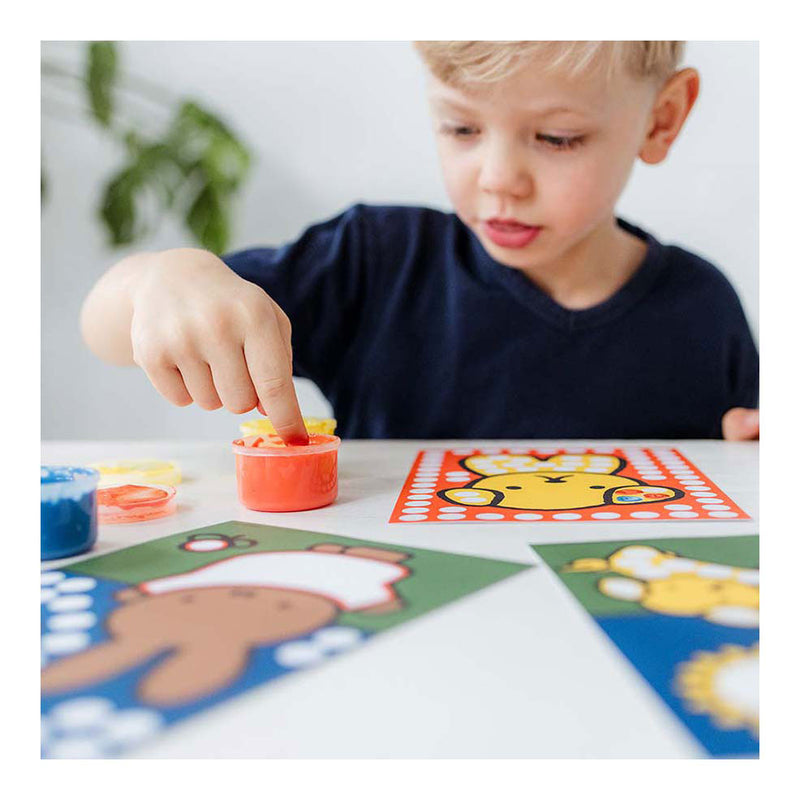Load image into Gallery viewer, Bambolino nijntje creatief met vingerverf - creatief speelgoed knutselen junior peuter kleuter - vanaf 2 jaar - cadeautip junior
