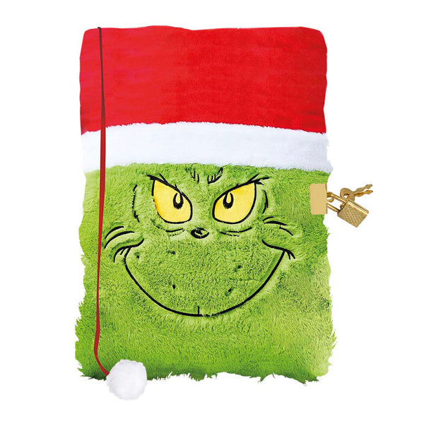 Load image into Gallery viewer, Totum fluffy notitieboek grinch
