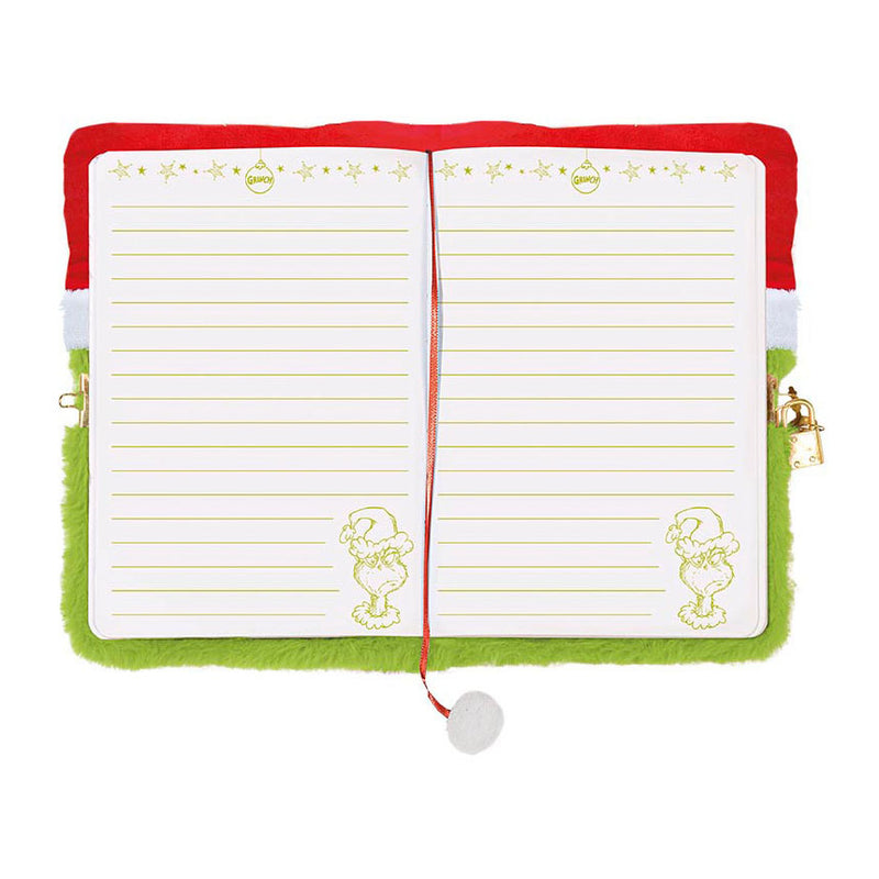 Load image into Gallery viewer, Totum fluffy notitieboek grinch

