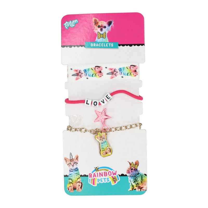 Afbeelding laden in galerijviewer, Creative craft group rainbow pets armbanden - 3st.
