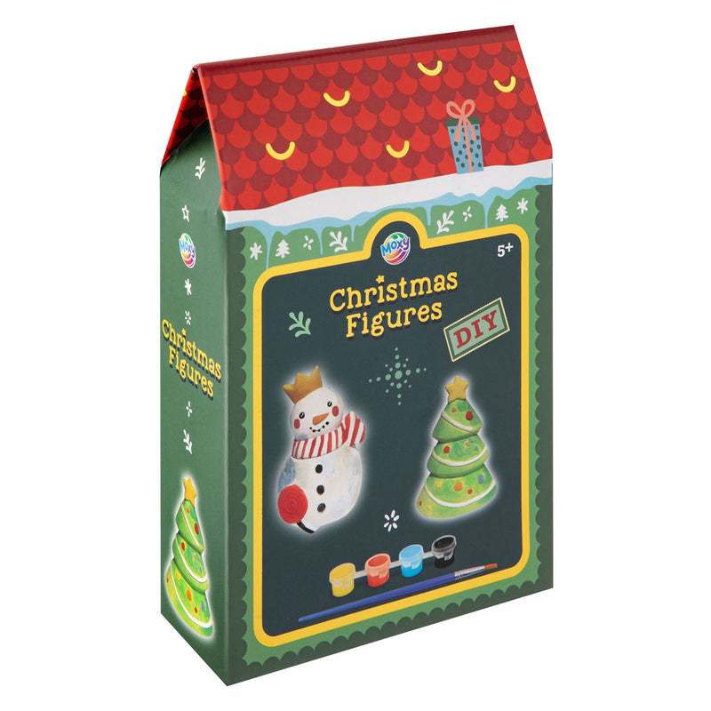 Load image into Gallery viewer, Creative craft group beschilder je eigen kerstfiguur - inclusief kwast en verf
