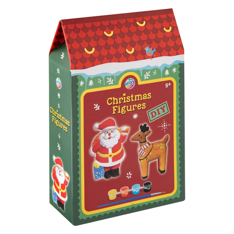 Load image into Gallery viewer, Creative craft group beschilder je eigen kerstfiguur - inclusief kwast en verf
