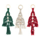 Creative craft group set macrame hangers kerstbomen - 3st.