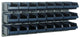 Raaco magazijnbakken 2 wandpanelen met 24 bakjes - 181228 - 181228