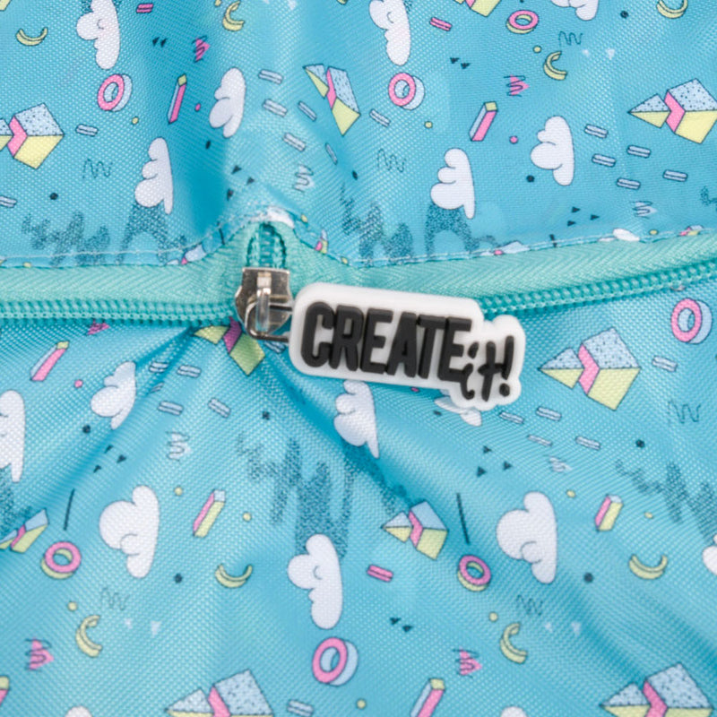 Load image into Gallery viewer, Create it! poptastic opvouwbare shopper - turquoise
