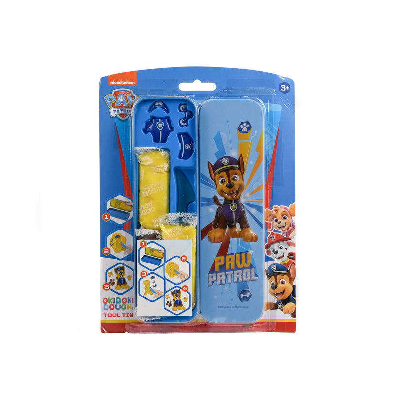 Load image into Gallery viewer, Canenco paw patrol chase okidoki klei in 3d tin bakje
