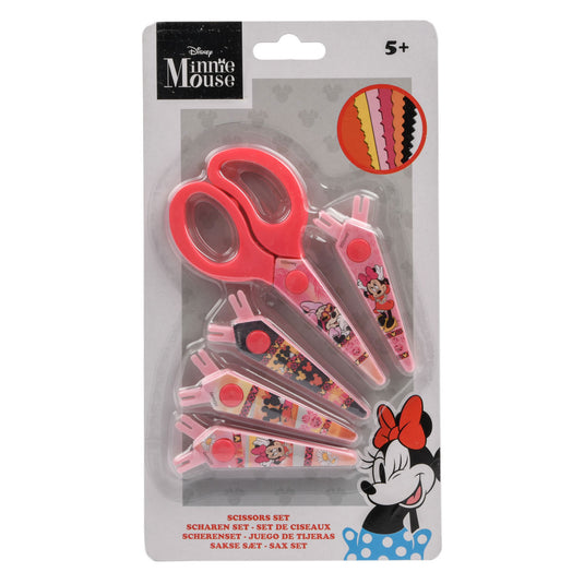 Canenco minnie mouse kartelschaar met 5 kartelbladen