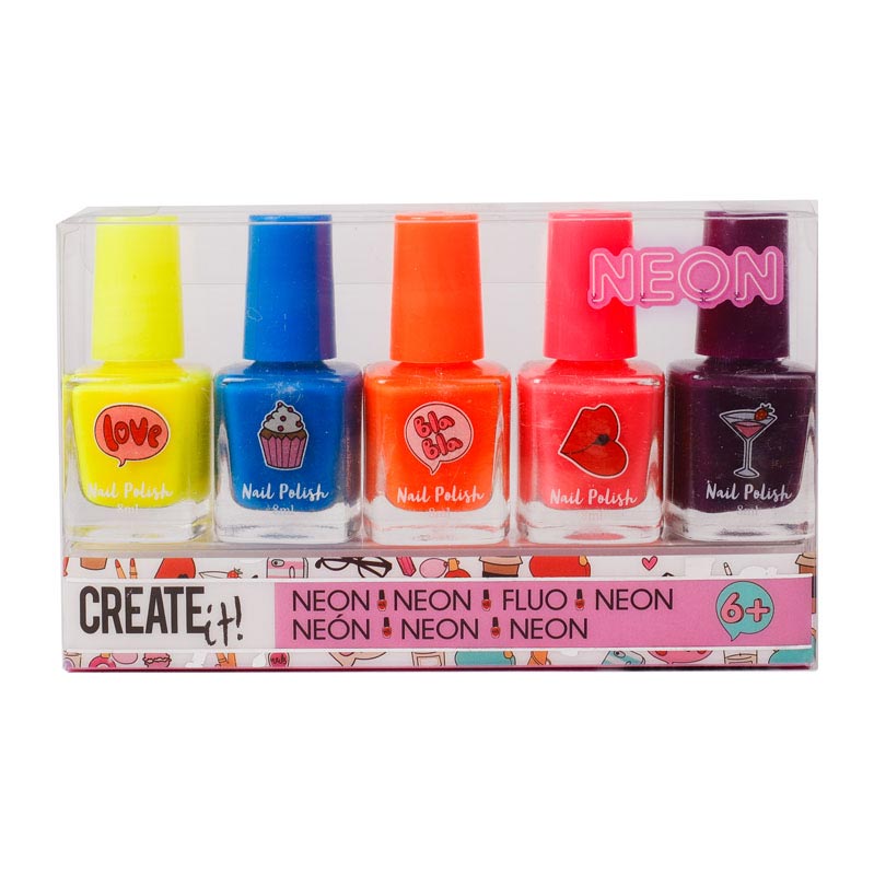 Load image into Gallery viewer, Create it! beauty nagellak neon, 5st.
