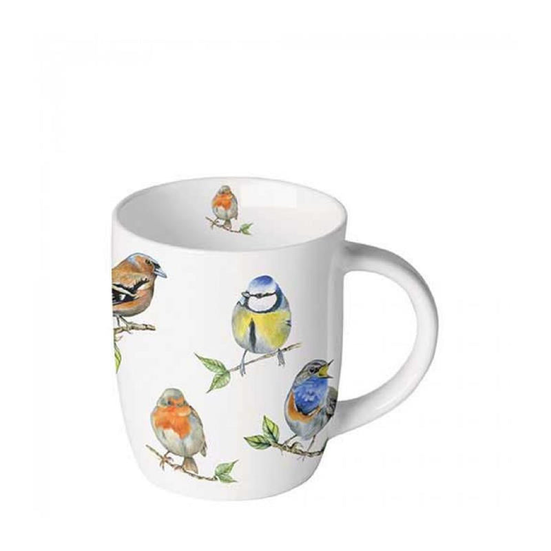 Load image into Gallery viewer, Ambiente mok 0.2l bird species white
