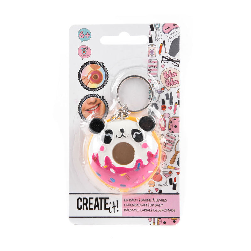 Load image into Gallery viewer, Create it! beauty sleutelhanger donut met lippenbalsem
