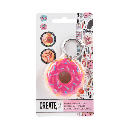 Create it! beauty sleutelhanger donut met lippenbalsem